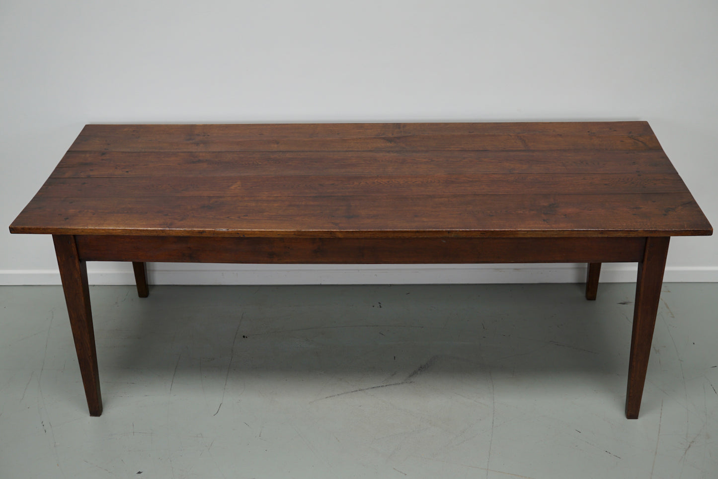 Antique Oak French Farmhouse Dining Table, Ca 1900